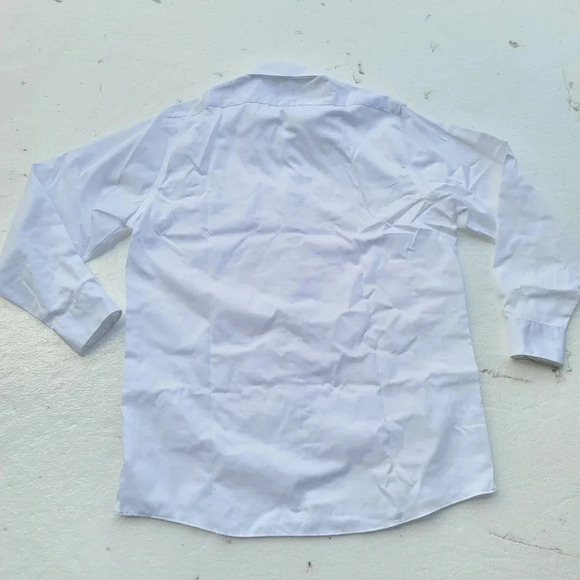 Arrow Classic Fit Button Down White Dress Shirt Size 15- 15.5 Mens 32/33 - Picture 8 of 9
